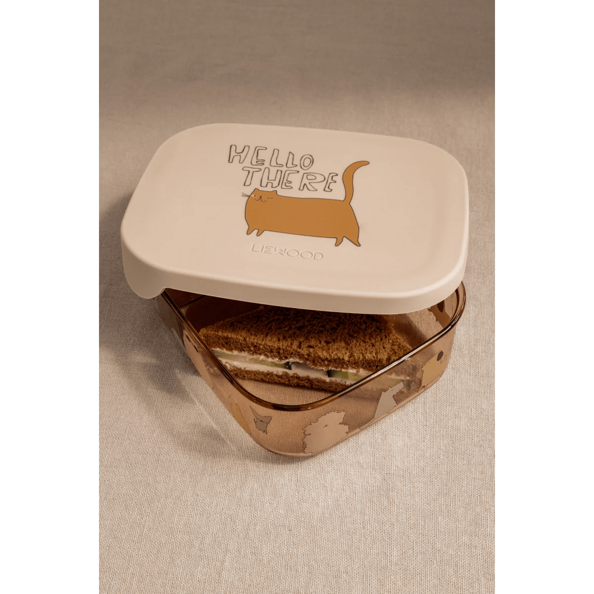 Liewood® Arthur Tritan uzsonnás doboz - Cats & dogs / Sandy - Liewood - Étkészlet - OduStore