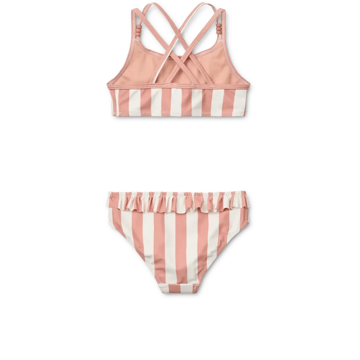 Liewood Belle csíkos bikini - Coral blush / Creme de la creme stripe - Liewood - Nyári kellékek