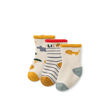 Liewood® Eloy Baby zokni 3db - os - Safari / Sandy mix - Liewood - Alsóruházat - OduStore