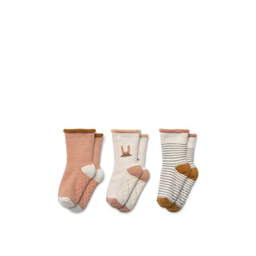 Liewood® Eloy csúszásgátló zokni - Bunny/Sandy mix - Liewood - Alsóruházat - OduStore