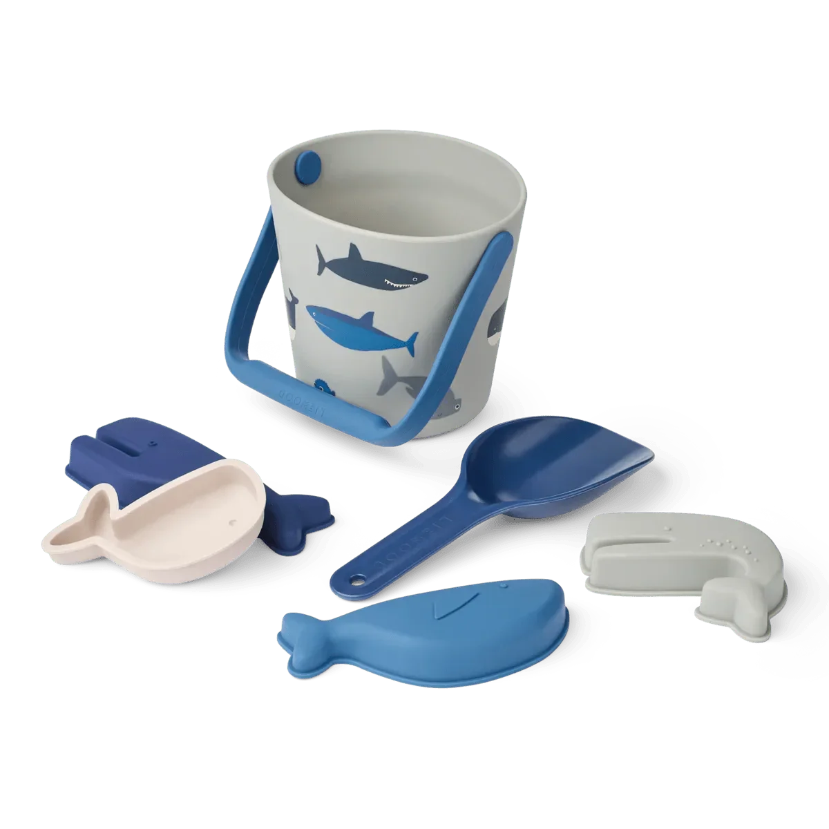 Liewood Gilma homokozószett - Shark / Dove blue - Liewood - Nyári kellékek