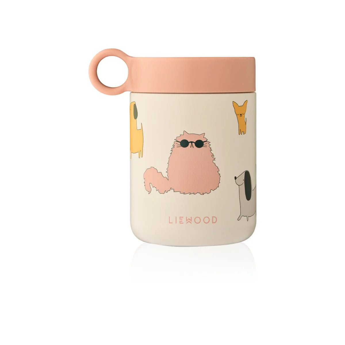 Liewood® Kiani food jar - Cats and dogs / Sandy - Liewood - Étkészlet - OduStore
