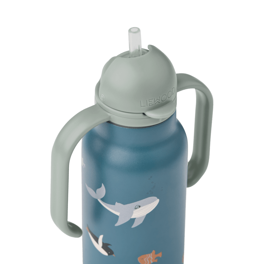 Liewood® Kimmie Kulacs 250 ml - Arctic sea / Ocean view - Liewood - Kulacs - OduStore