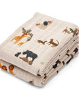 Liewood Lewis Muszlin kendő 2 pack - All Together / Sandy - Liewood - Textilpelenka