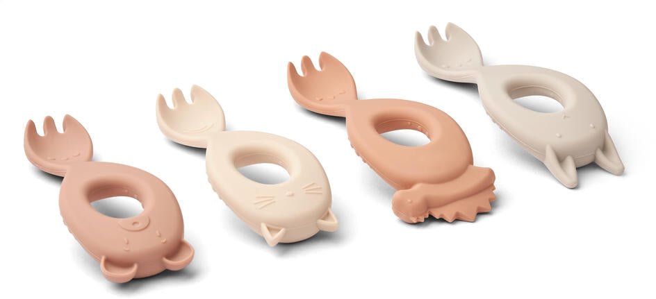 Liewood® Liva szilikon villa készlet - Rose multi mix - Liewood - Étkészlet