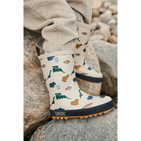 Liewood® Mason thermo gumicsizma - Dinosaurs/Mist - Liewood - Lábbeli > Gumicsizma - OduStore