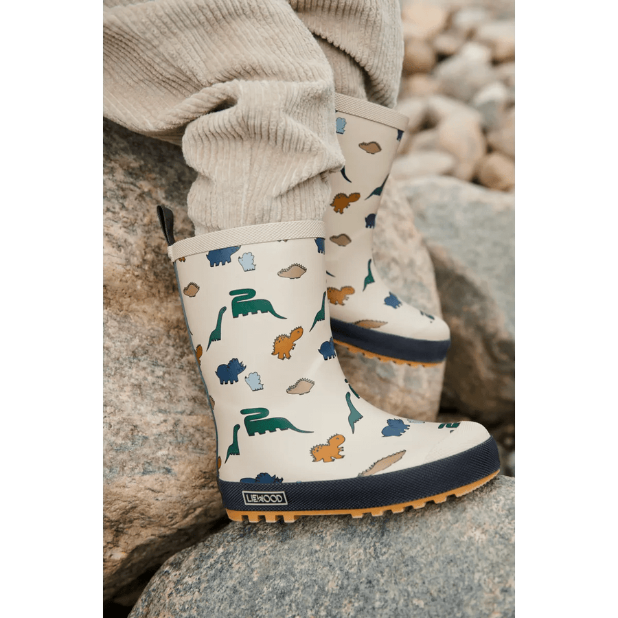 Liewood® Mason thermo gumicsizma - Dinosaurs/Mist - Liewood - Lábbeli > Gumicsizma - OduStore