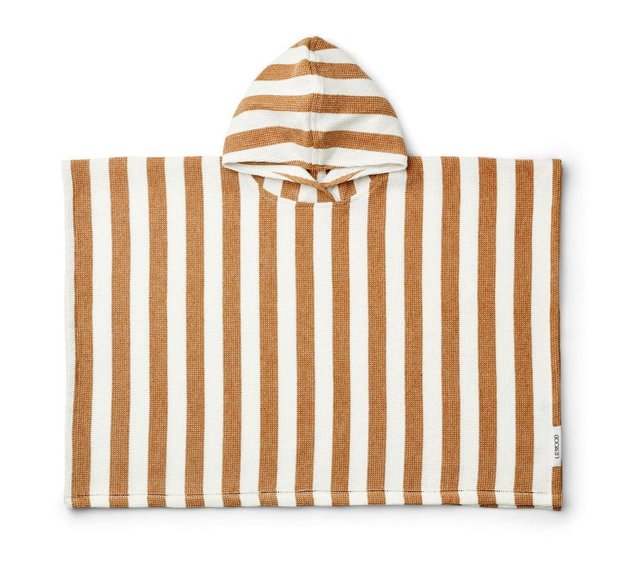 Liewood® Paco poncho - Caramel/white - OduStore - Textil - Liewood