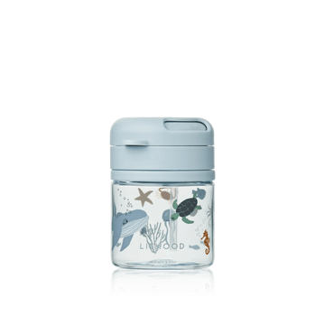 Liewood® Pavia Tritan szívószálas pohár 280 ml - Sea creature / Sandy - Liewood - Kulacs - OduStore