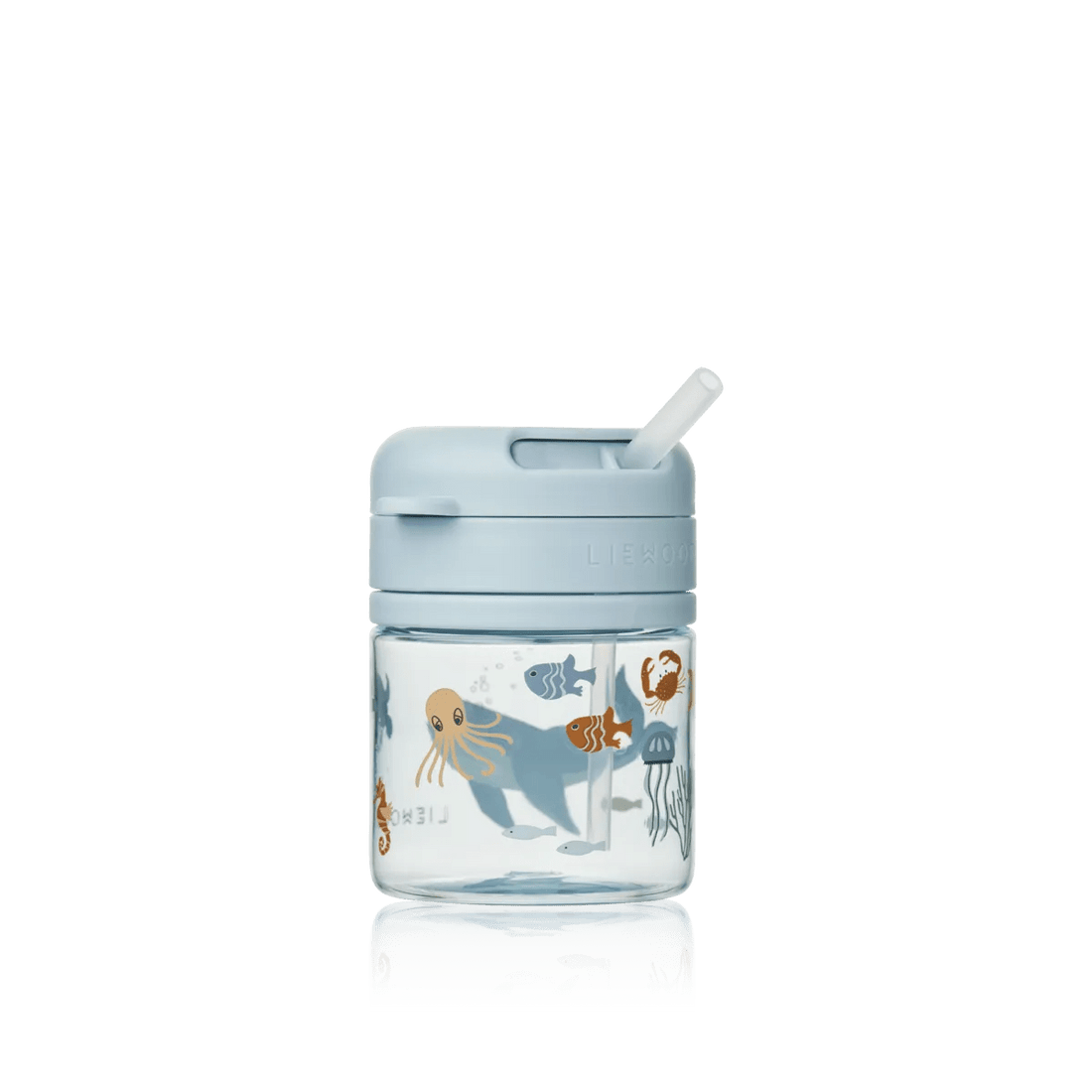 Liewood® Pavia Tritan szívószálas pohár 280 ml - Sea creature / Sandy - Liewood - Kulacs - OduStore