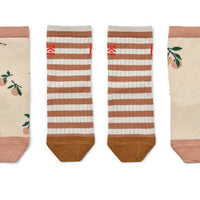 Liewood® Silas Zokni 3 - db - os csomag - Peach sea shell mix 22/24 - Liewood - Alsóruházat - OduStore