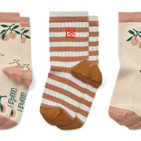 Liewood® Silas Zokni 3 - db - os csomag - Peach sea shell mix 22/24 - Liewood - Alsóruházat - OduStore