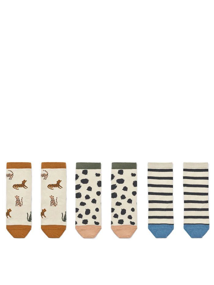 Liewood® Silas zokni 3db - os - Leopard / Sandy - Liewood - Alsóruházat - OduStore