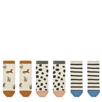 Liewood® Silas zokni 3db - os - Leopard / Sandy - Liewood - Alsóruházat - OduStore