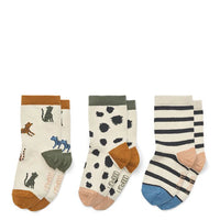 Liewood® Silas zokni 3db - os - Leopard / Sandy - Liewood - Alsóruházat - OduStore