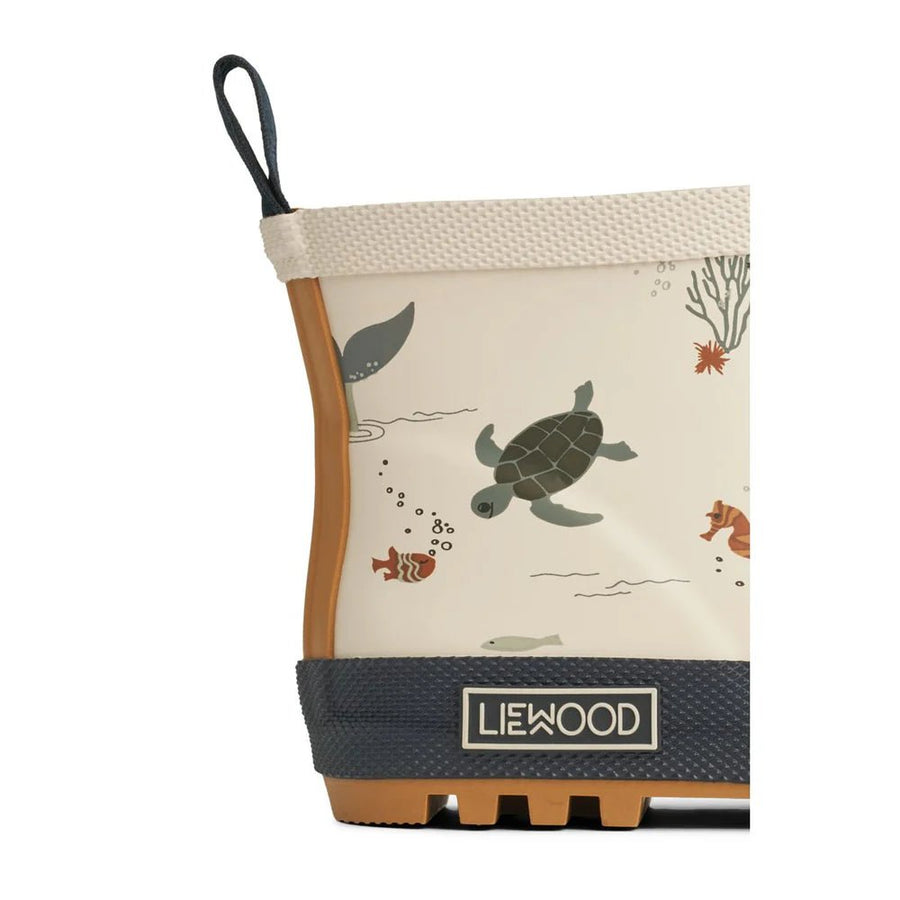 Liewood® Tekla printed gumicsizma - Sea creature/sandy - Liewood - Lábbeli > Gumicsizma - OduStore