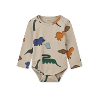 Liewood® Yanni Baby hosszú ujjú body 2 pack - Dinosaurs Mist / Forest green - Liewood - Body - OduStore