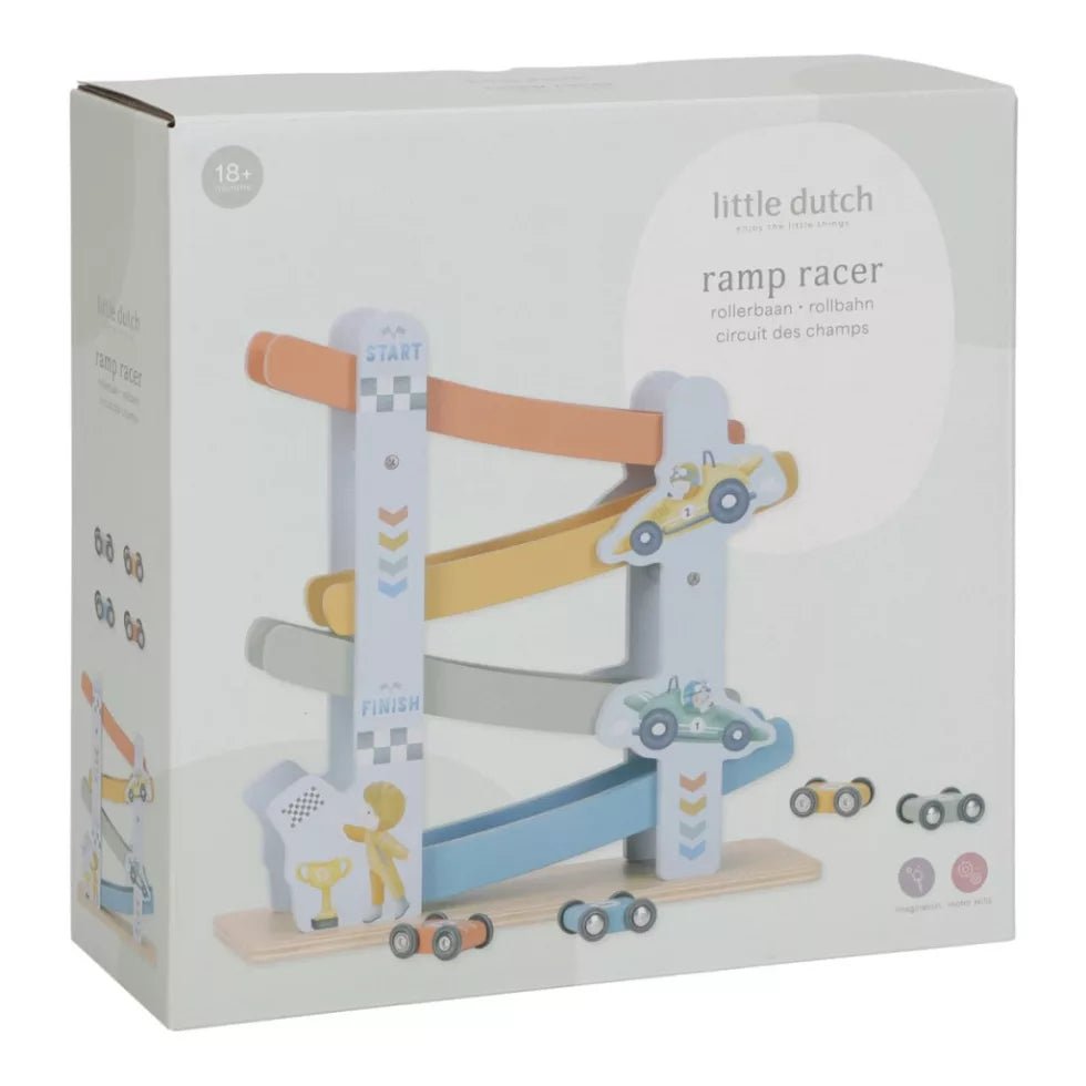 Little Dutch autók a lejtőn - ÚJ - Little Dutch - Gyerekjátékok