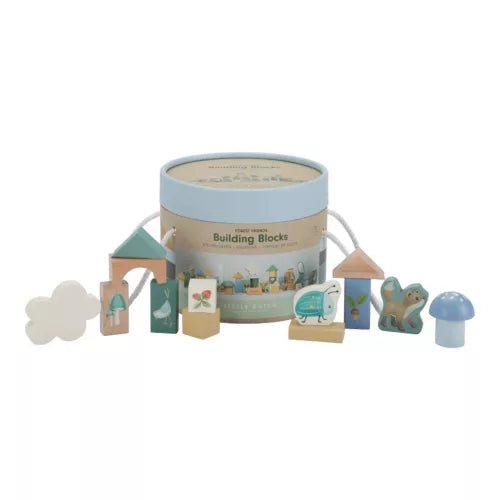 Little Dutch® Fa Építőkocka 50 db - Forest Friends - Little Dutch - Készségfejlesztők - OduStore