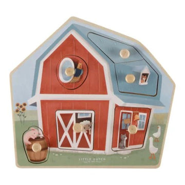 Little Dutch® Fa formabeillesztő puzzle - Little Farm - Little Dutch - Készségfejlesztők - OduStore