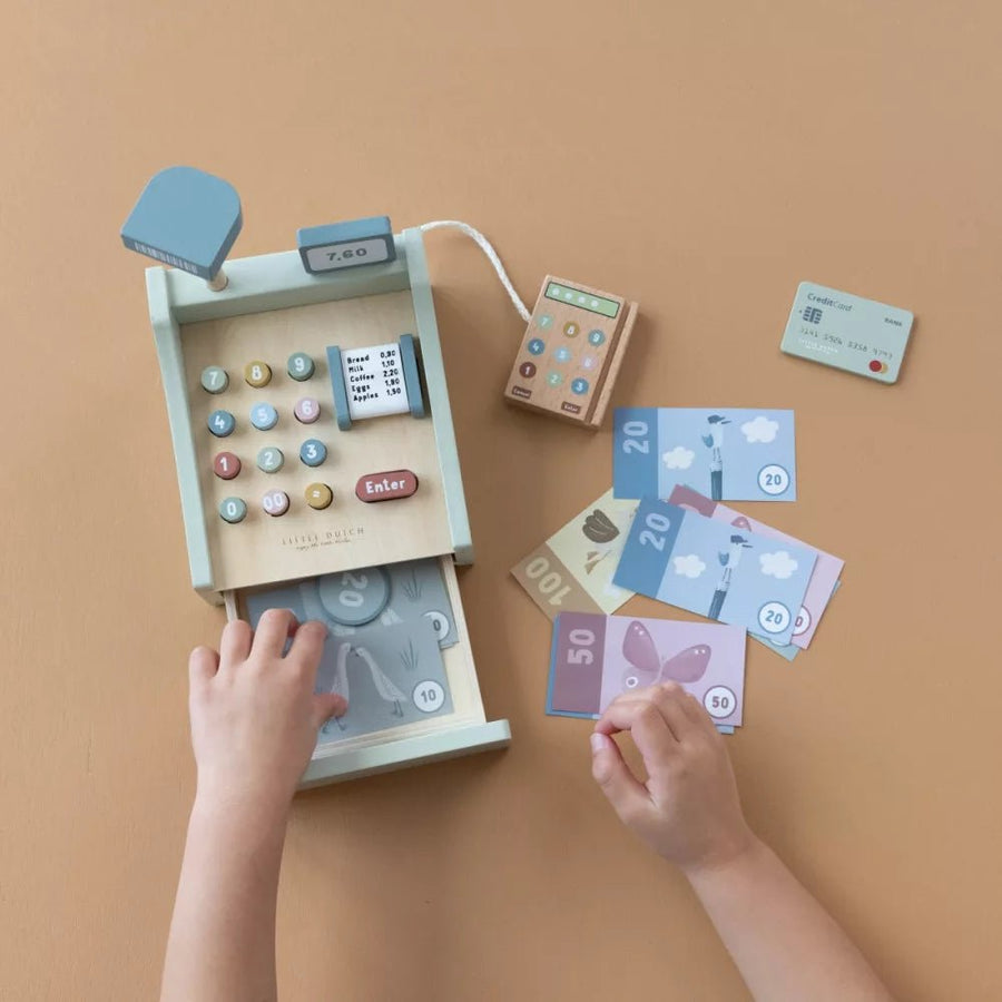 Little Dutch® Fa játék pénztárgép FSC - Little Dutch - Gyerekjátékok - OduStore