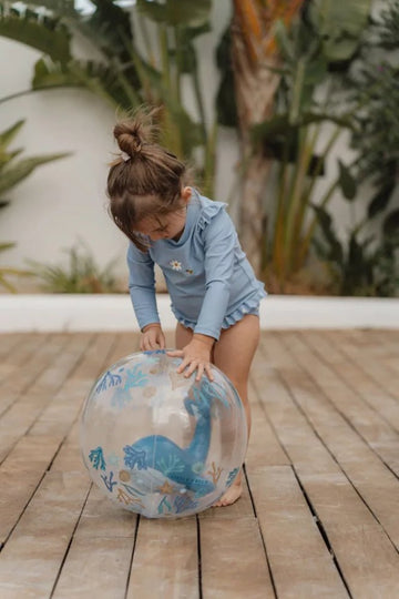Little Dutch® Felfújható 3D strandlabda - Ocean Dreams kék - Little Dutch - Nyári kellékek - OduStore
