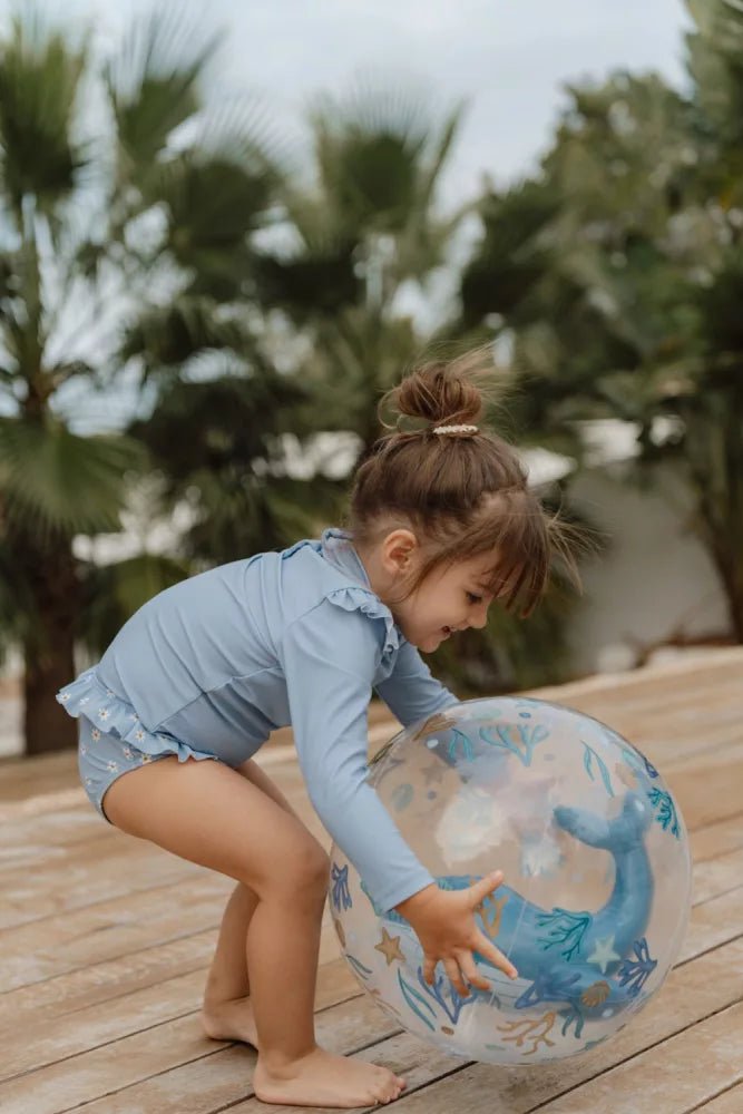 Little Dutch® Felfújható 3D strandlabda - Ocean Dreams kék - Little Dutch - Nyári kellékek - OduStore