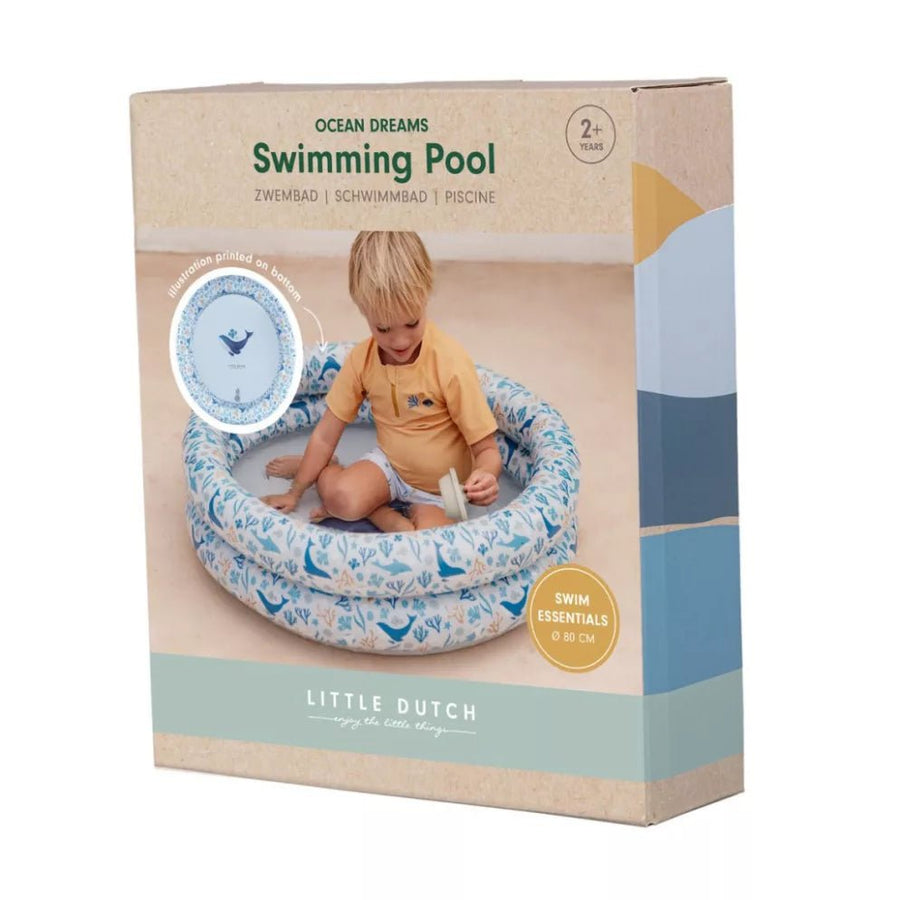 Little Dutch® Felfújható medence - Ocean Dreams kék 80 cm - Little Dutch - Nyári kellékek - OduStore