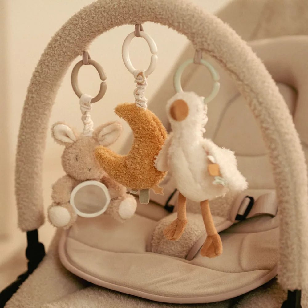 Little Dutch® Felfűzhető rezgő plüss játék (3db) - Newborn Naturals - Little Dutch - Babajátékok - OduStore