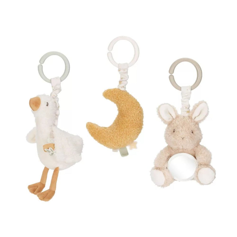 Little Dutch® Felfűzhető rezgő plüss játék (3db) - Newborn Naturals - Little Dutch - Babajátékok - OduStore