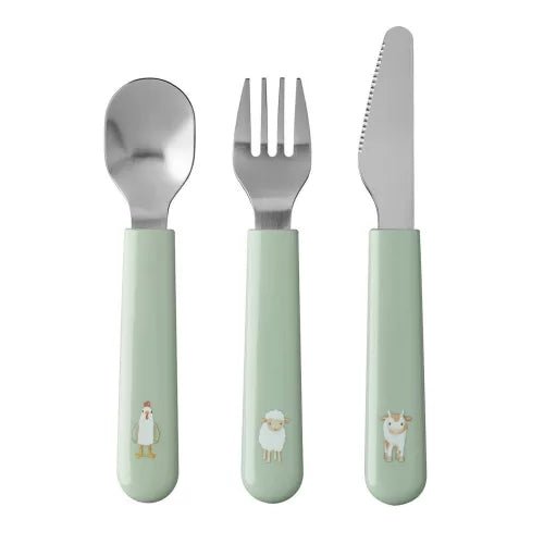 Little Dutch® Gyerek evőeszköz készlet (3 db) - Little Farm - Little Dutch - Étkészlet - OduStore