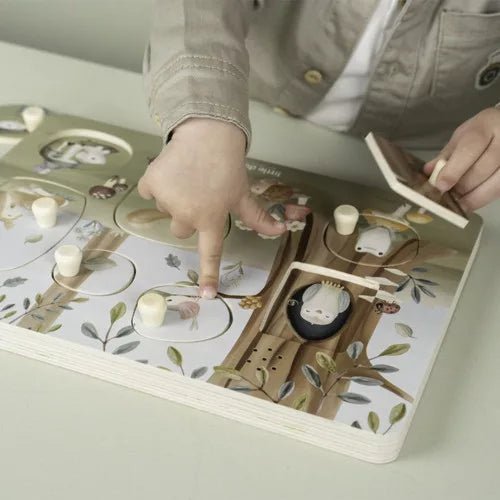 Little Dutch® Hangos puzzle - Forest Friends - Little Dutch - Készségfejlesztők - OduStore