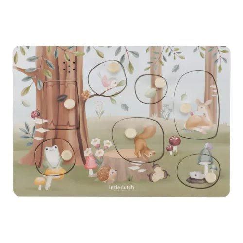 Little Dutch® Hangos puzzle - Forest Friends - Little Dutch - Készségfejlesztők - OduStore