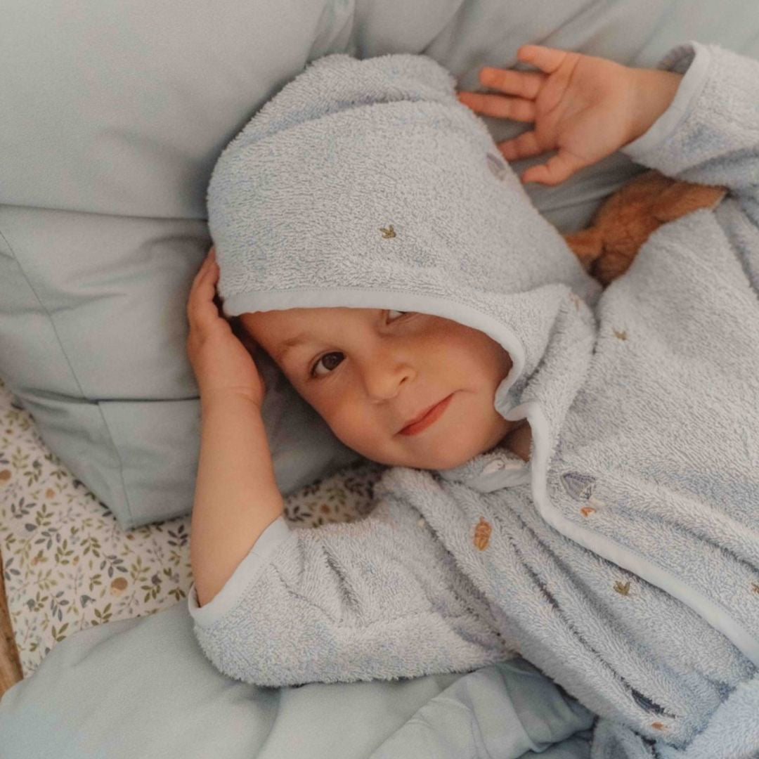 Little Dutch® Hímzett gyerek köntös 74/80 - Blue - Little Dutch - Textil - OduStore