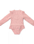 Little Dutch® Hosszú ujjú fürdőruha - Sunny Flowers Blush - Little Dutch - Nyári kellékek - OduStore