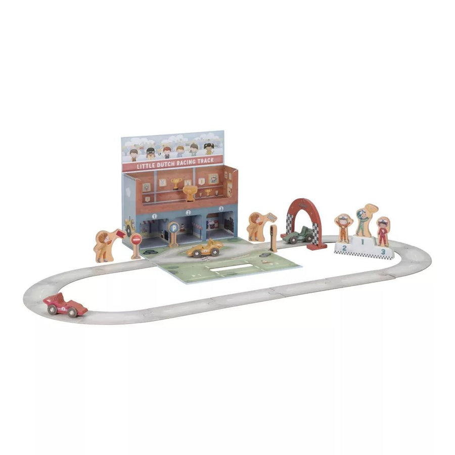 Little Dutch® Játékkoffer versenypálya - Little Dutch - Gyerekjátékok