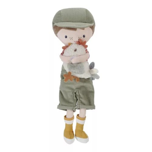 Little Dutch® Jim baba tyúkkal - Little Farm - 35 cm - Little Dutch - Gyerekjátékok - OduStore