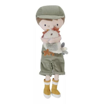 Little Dutch® Jim baba tyúkkal - Little Farm - 35 cm - Little Dutch - Gyerekjátékok - OduStore