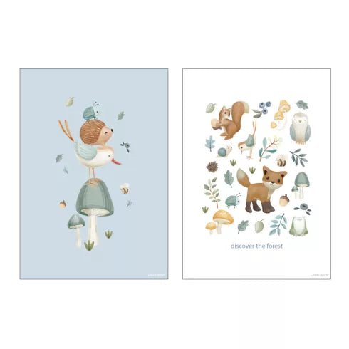 Little Dutch® Két oldalas poszter - Forest Wonders - Little Dutch - Dekoráció - OduStore