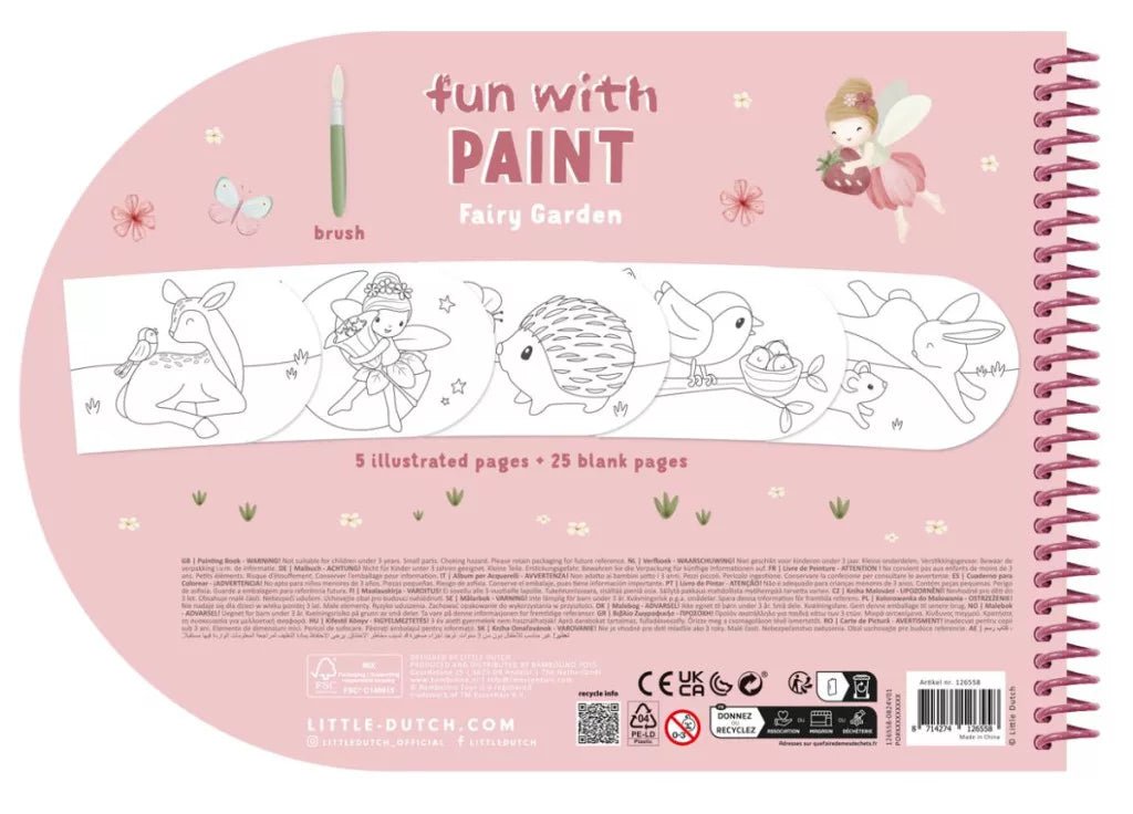 Little Dutch Kifestő könyv - Fairy Garden - Little Dutch - Kreatív