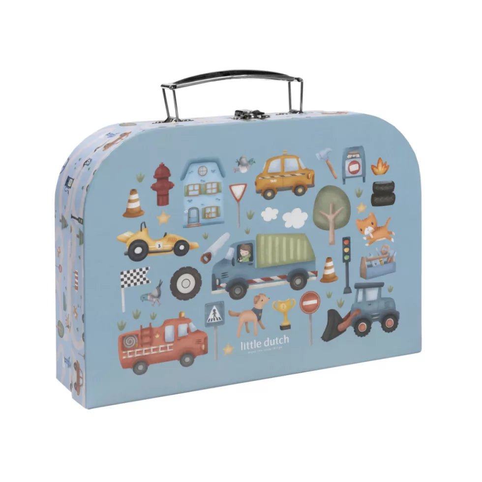 Little Dutch Kreatív készlet bőröndben - Jim járművei - Little Dutch - Kreatív