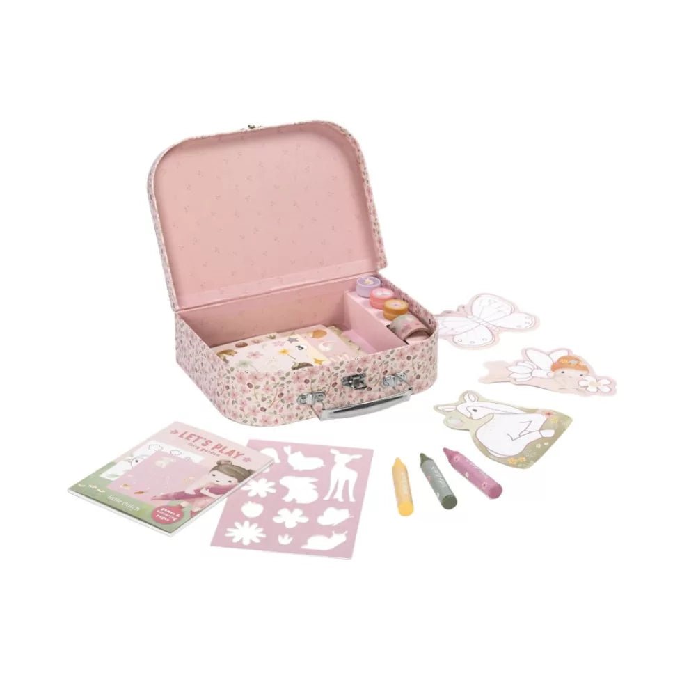 Little Dutch Kreatív készlet bőröndben - Rosa Fairy Garden - Little Dutch - Kreatív