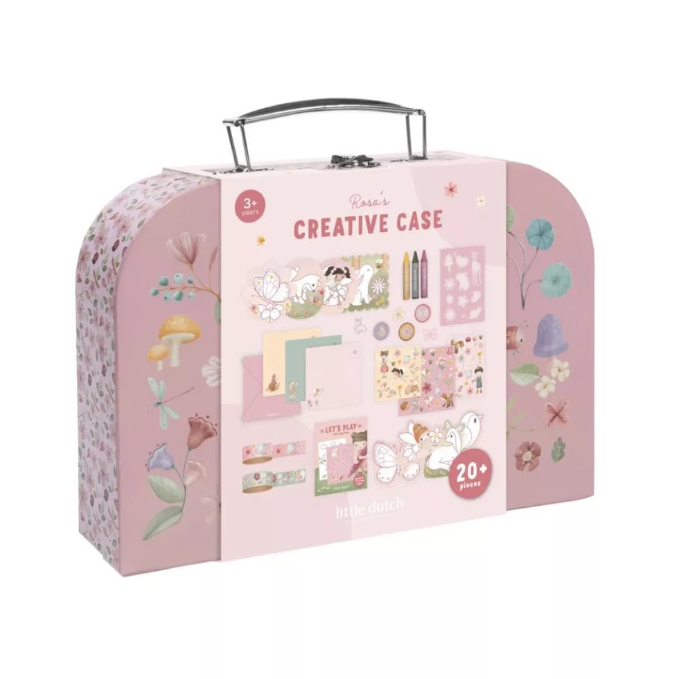 Little Dutch Kreatív készlet bőröndben - Rosa Fairy Garden - Little Dutch - Kreatív