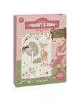 Little Dutch Mágneses rajzoló készlet letörölhető filccel - Rosa Fairy Garden - Little Dutch - Kreatív