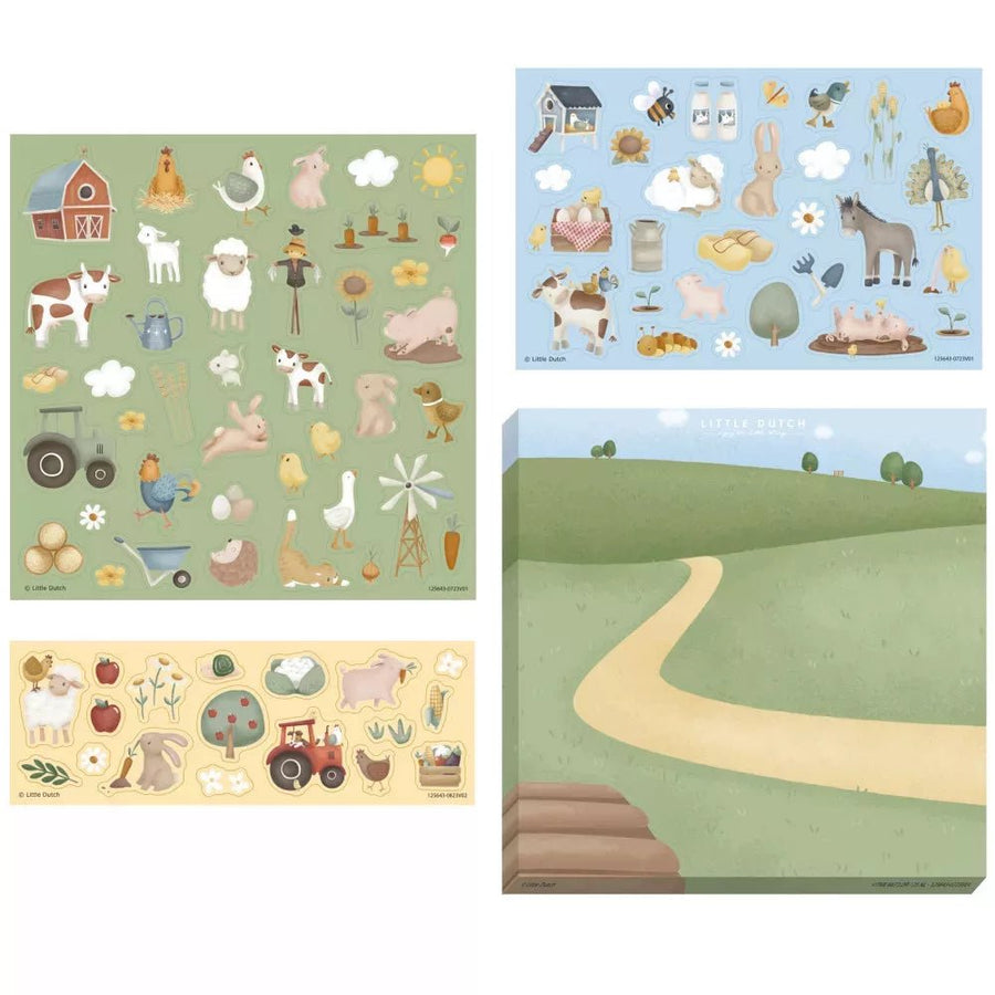 Little Dutch® Matrica szett - Little Farm - Little Dutch - Kreatív - OduStore