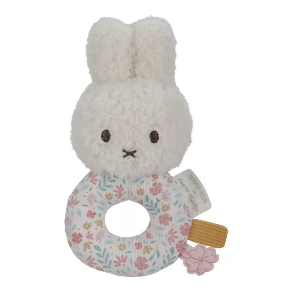 Little Dutch® Miffy plüss csörgő - Lucky Blossom - Little Dutch - Babajátékok - OduStore