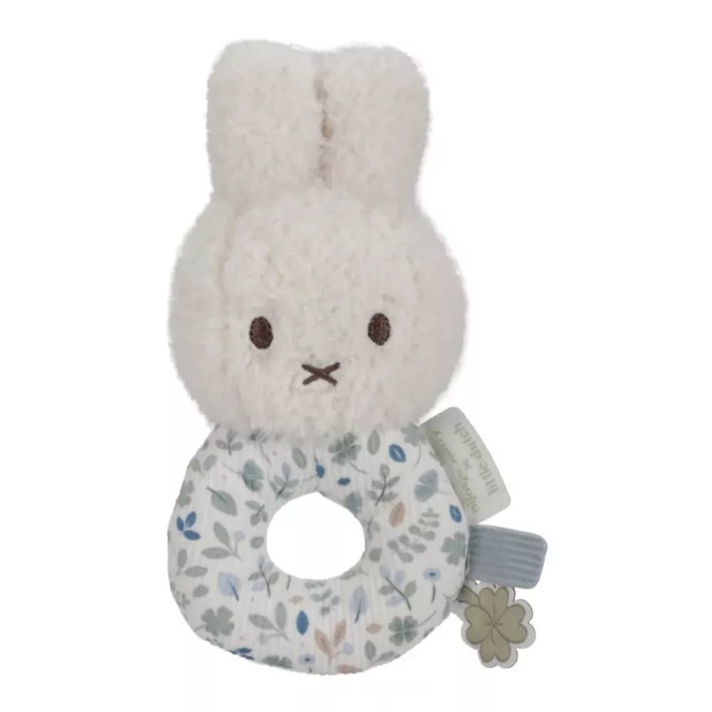 Little Dutch® Miffy plüss csörgő - Lucky Leaves - Little Dutch - Babajátékok - OduStore