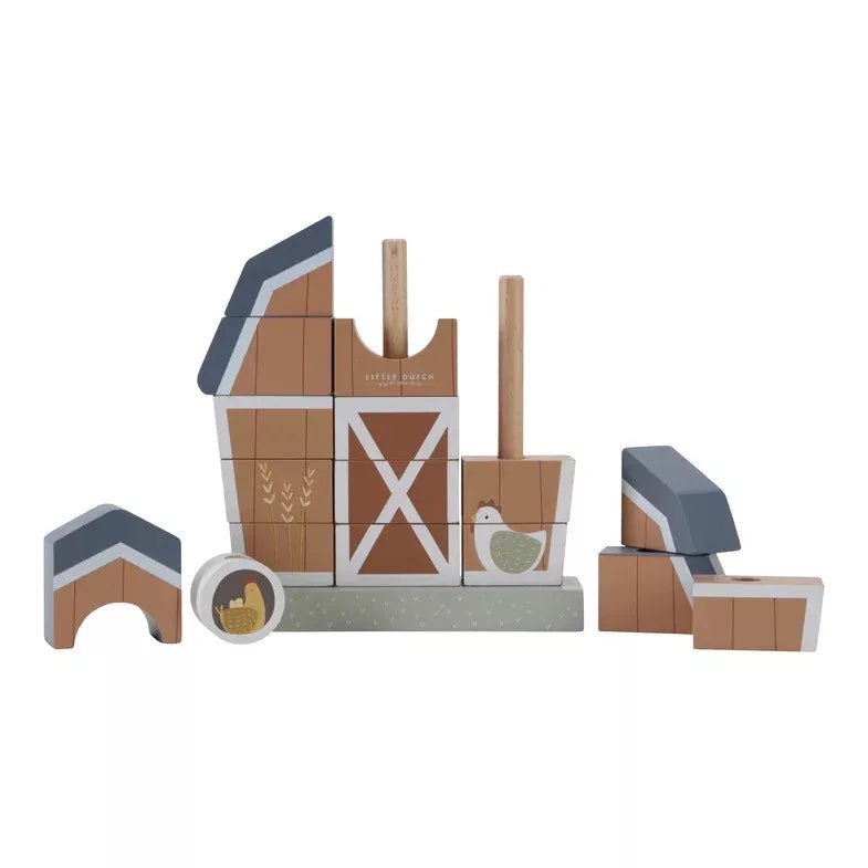 Little Dutch® Montessori Építőjáték - Little Farm - Little Dutch - Készségfejlesztők - OduStore