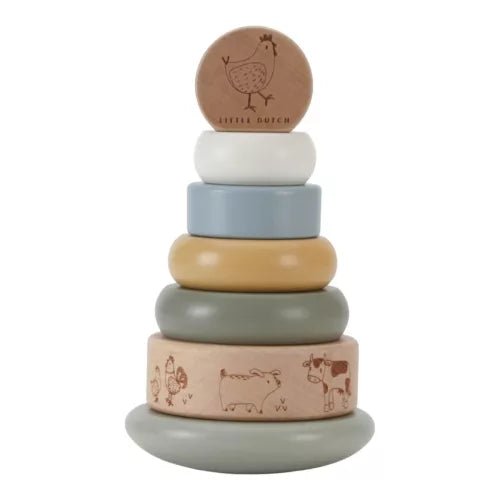 Little Dutch® Montessori torony - Little Farm - Little Dutch - Készségfejlesztők - OduStore