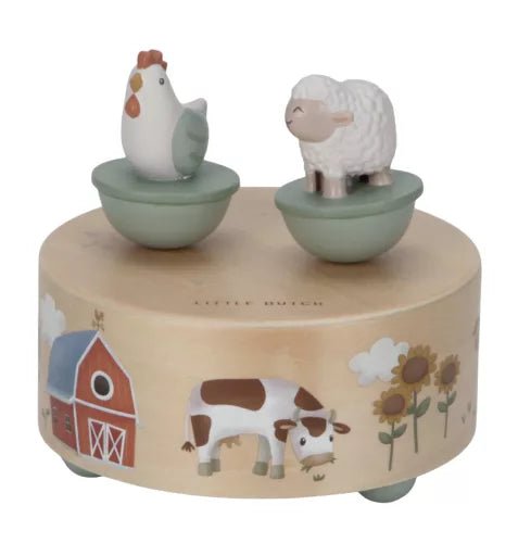 Little Dutch® Mozgó figurás zenedoboz - Little Farm - Little Dutch - Babajátékok - OduStore